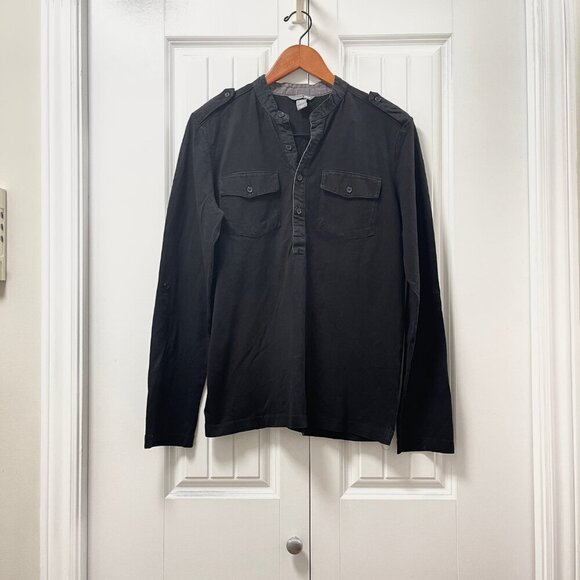 H&M Utility Popover Shirt Black – M - Picture 1 of 8